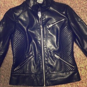 Never worn before! Faux leather jacket